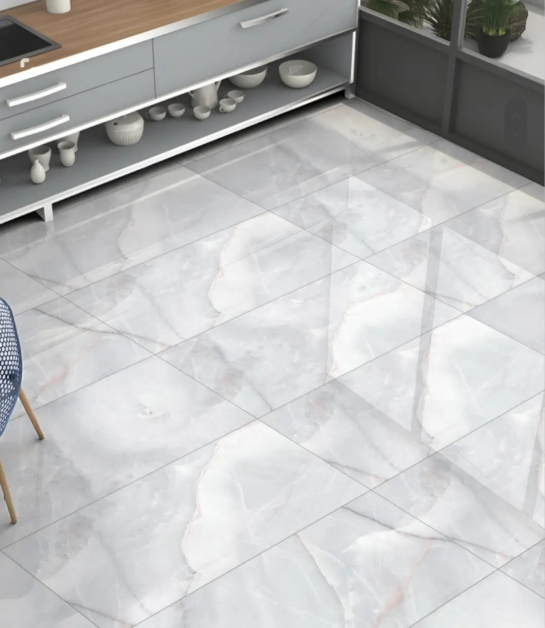 AQUA MARBLE 60 x 120 cm 9 mm Full Polished Porcelain Tiles from £27.99 CANO