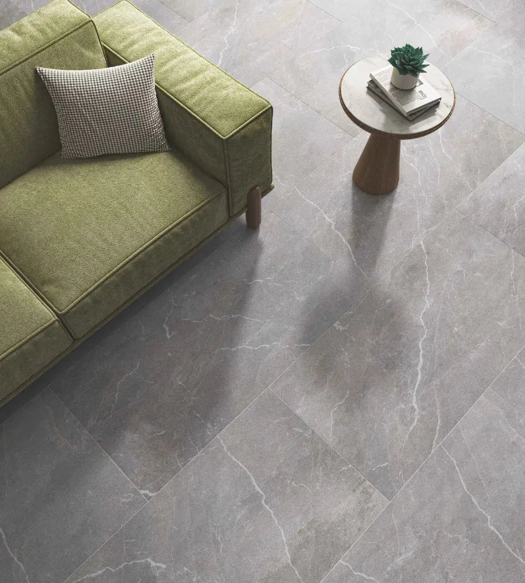 Anti Slip Padova Grey Matt  60x120 cm indoor/outdoor Porcelain Tiles from £24.99 sq.m Fur