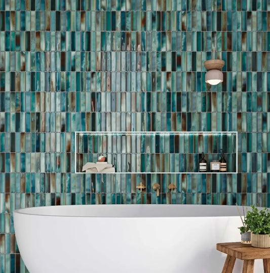 Bor Aqua 15x30 cm Rustic Feature wall Tiles from £37.99 sq.m IMP