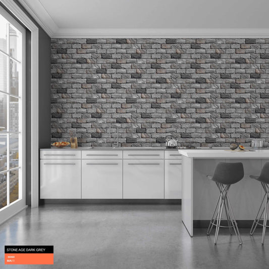 STONE AGE D.GREY 30x60 cm  Ceramic Wall Tile from £15.99 sq.m CANO