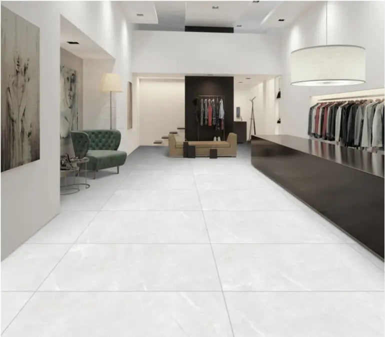 DAPP GREY 60 x 120 cm 9 mm Matt Porcelain Tiles £22.99 CANO