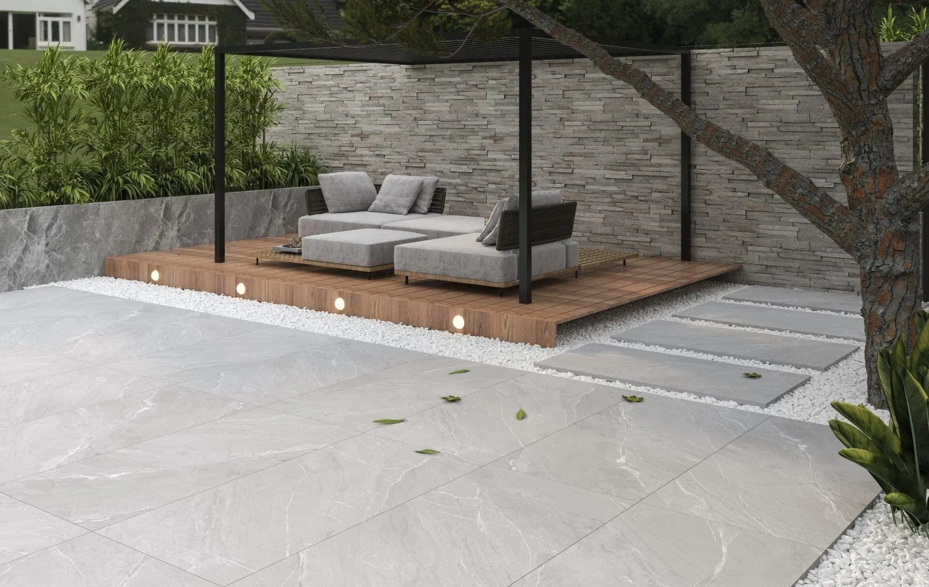 LAGUNA Graphite 600x1200x20mm Outdoor Porcelain Paving £37.99 sq.m Bien