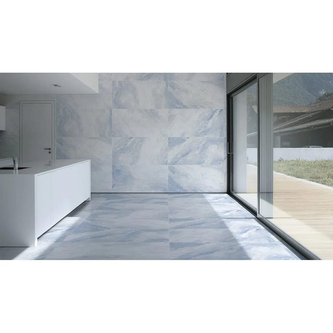 TRIS SKY 60x60 cm Semi Polished Porcelain Tile from £23.99 sq.m DS