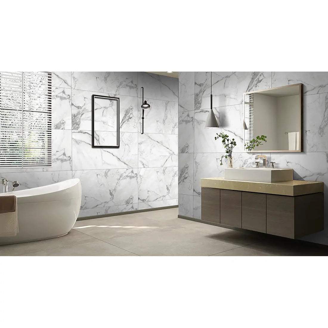 Novada Grey Matt 60x120 cm Porcelain Tiles from £23.99 sq.m DS