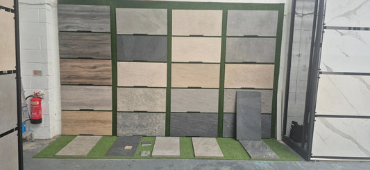 PALLET of 450x900x20mm Grey Wood Effect Outdoor Porcelain Tiles Paving £34.00 sq.m Qua