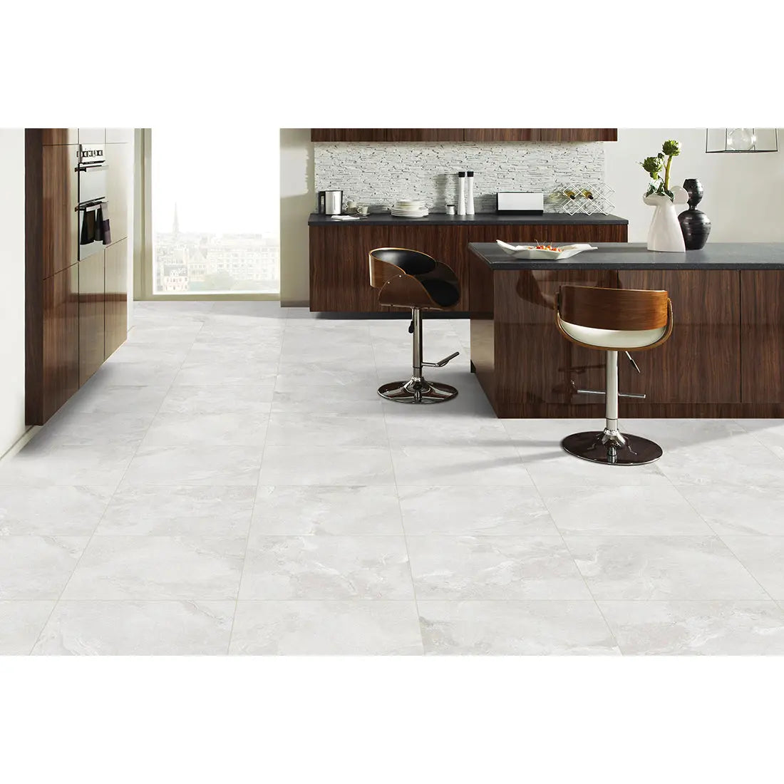 ROSS Bianco 60x60 cm Matt Porcelain Tiles from £19.99 sq.m