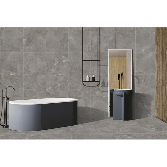 ROSS Silver 60x60 cm Matt Porcelain Tiles from £19.99 sq.m DS