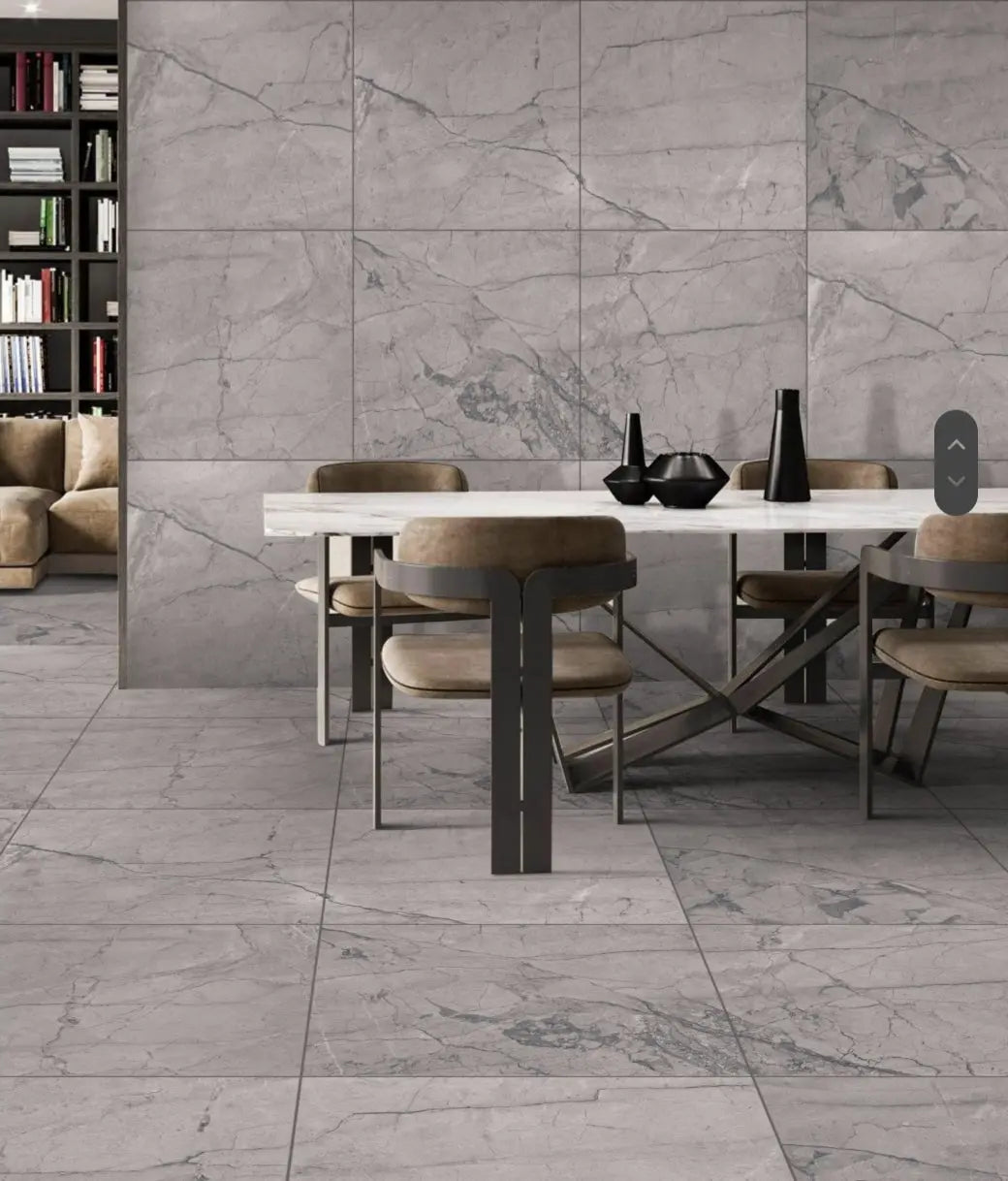 Rome Grey 60x60 cm Carving Porcelain Tiles