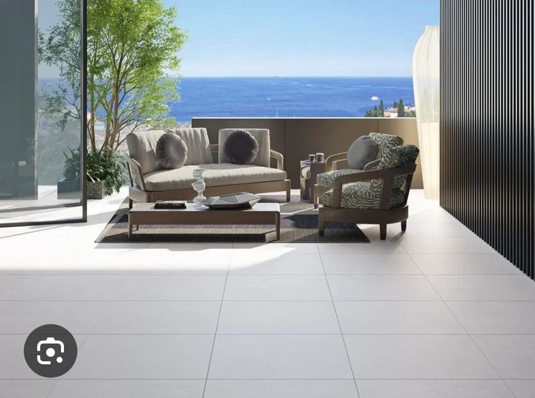 Live Off White 600x1200x20mm Outdoor Porcelain Paving from £38.10 sq.m Bien