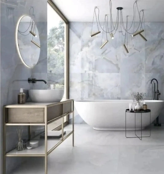 ONIX PEARL 60 x 120 cm 10 mm Full Polished Porcelain Tile from £36.99 sq.m IMP