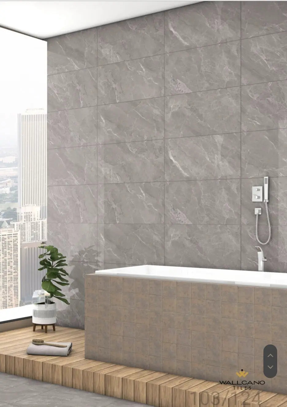 Spec Gris 30x60 cm  Polished Porcelain Tiles from £21.99 sq.m CANO