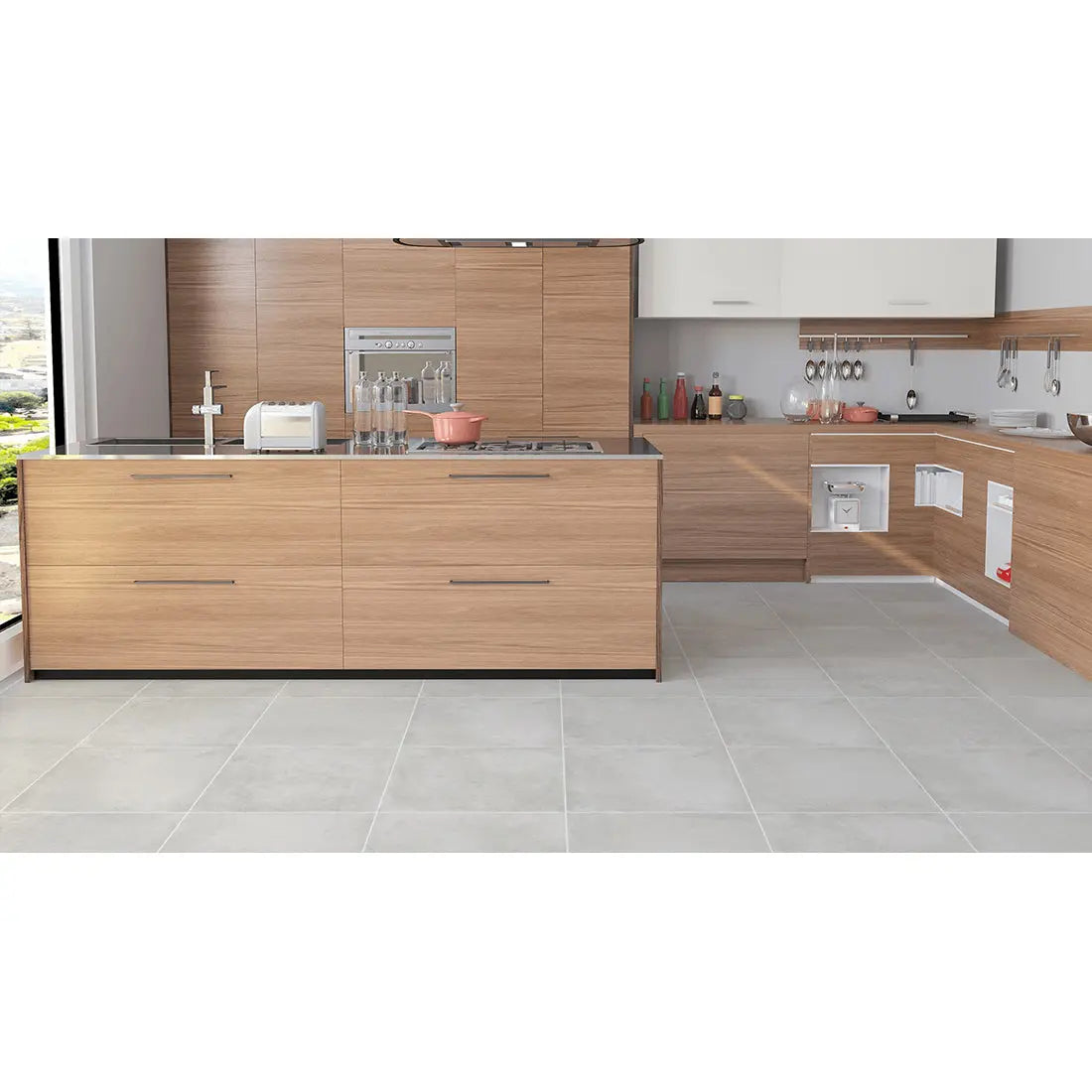 Terra White 45x45 cm Matt Porcelain Tiles from £19.99 sq.m Anti slip