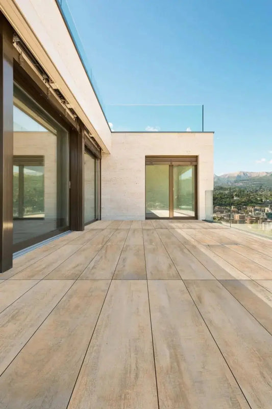 Anti Slip Jungle Wood Silver  300x1200x20 mm Outdoor Porcelain Tiles from £38.40 DS