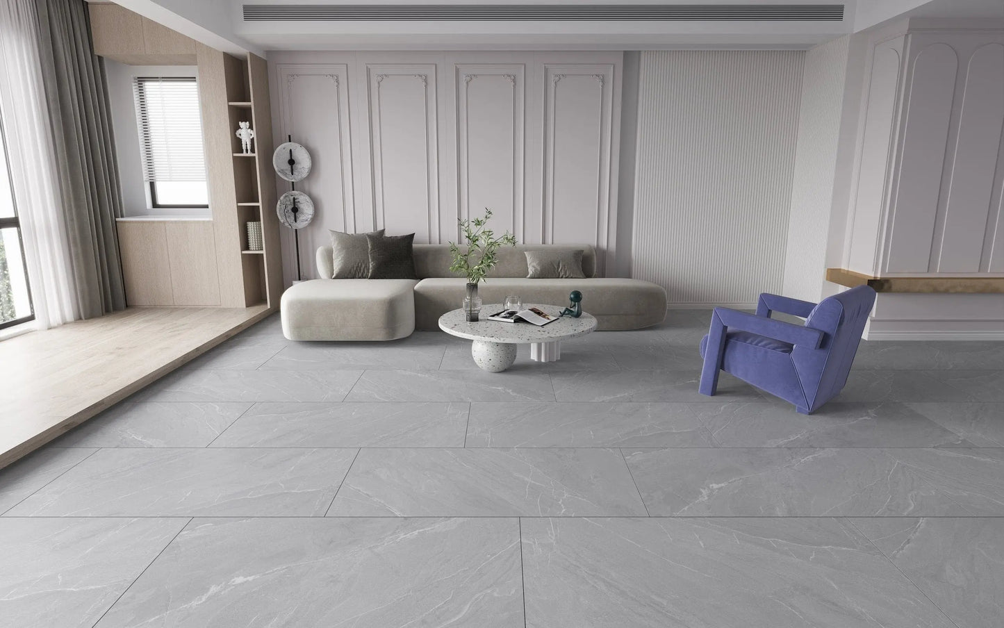 LAGUNA GRAPHITE 60x120 cm Matt Porcelain Tile from £27.99 sq.m Bien