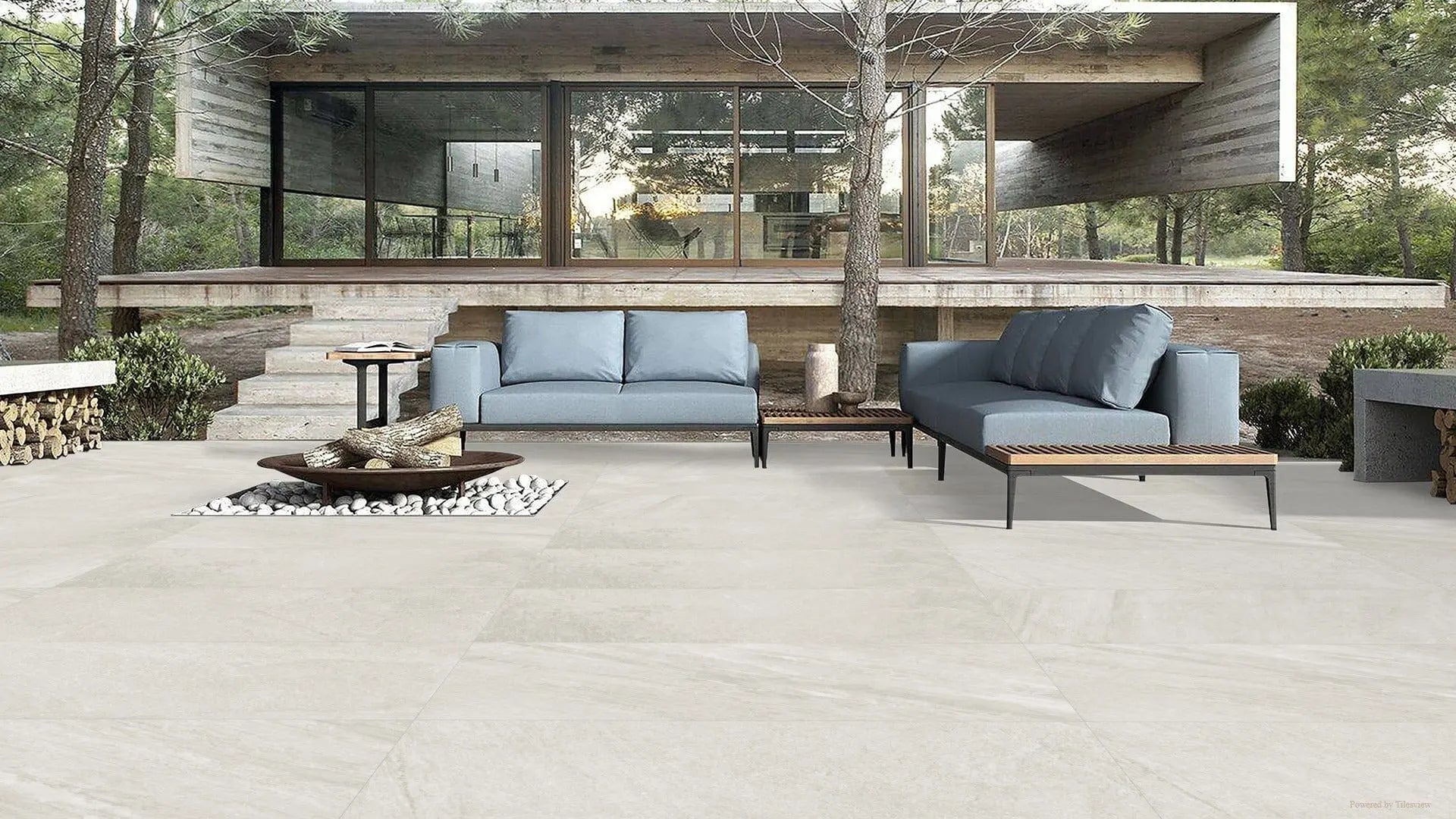 Indian Limestone 600x1200x20 mm Outdoor Porcelain Paving.  £38.50 sq.m Bien