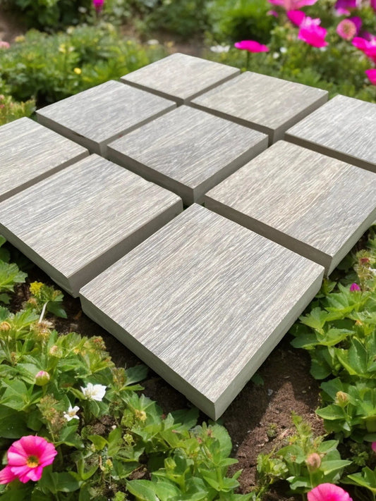 Qurush Beech 100x100x20mm Outdoor Porcelain Paving (25 pieces set) Bien