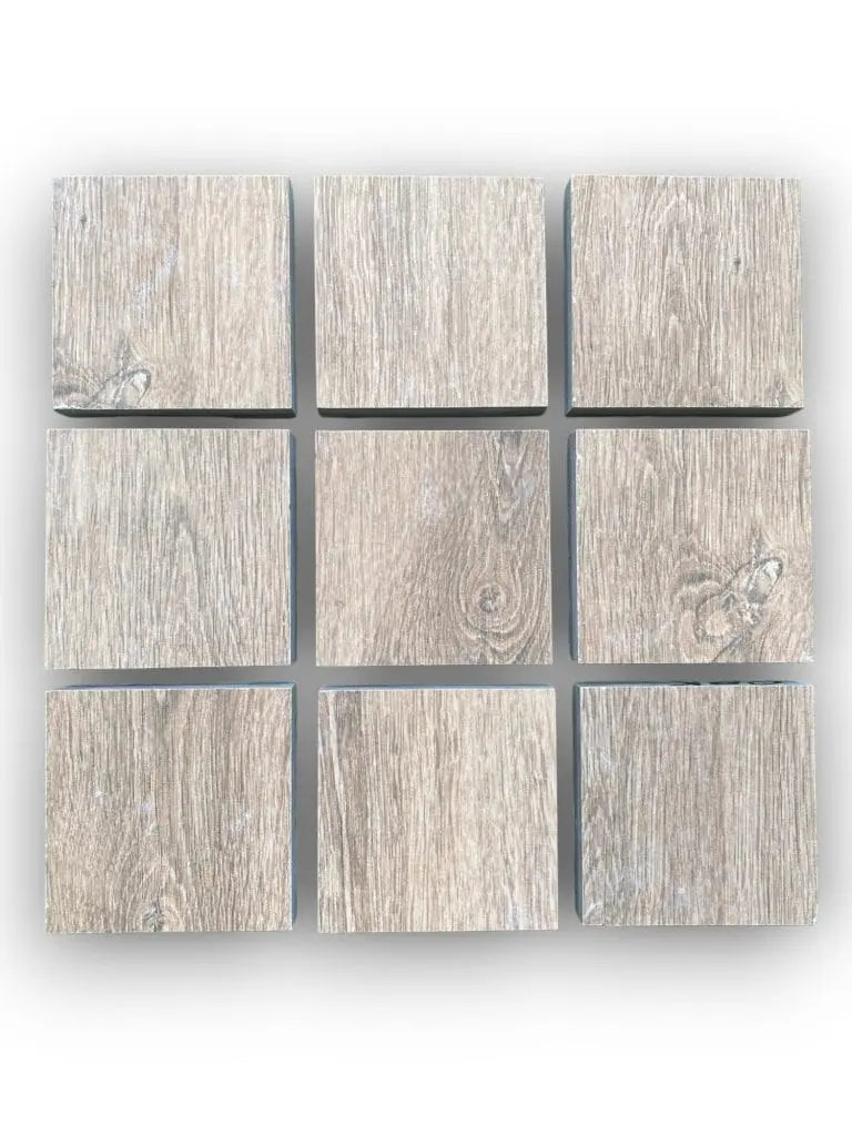 Anti Slip Qurush Oak 100x100x20mm Outdoor Porcelain Paving (25 pieces set) Bien