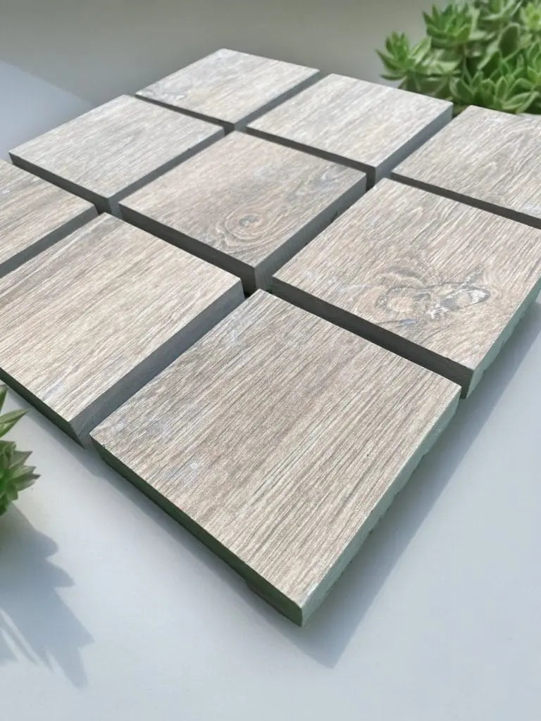 Anti Slip Qurush Oak 100x100x20mm Outdoor Porcelain Paving (25 pieces set) Bien