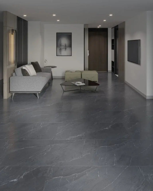 LAGUNA ANTHRACITE 60x120 cm Semi polished Porcelain Tile from £34.99 sq.m Bien