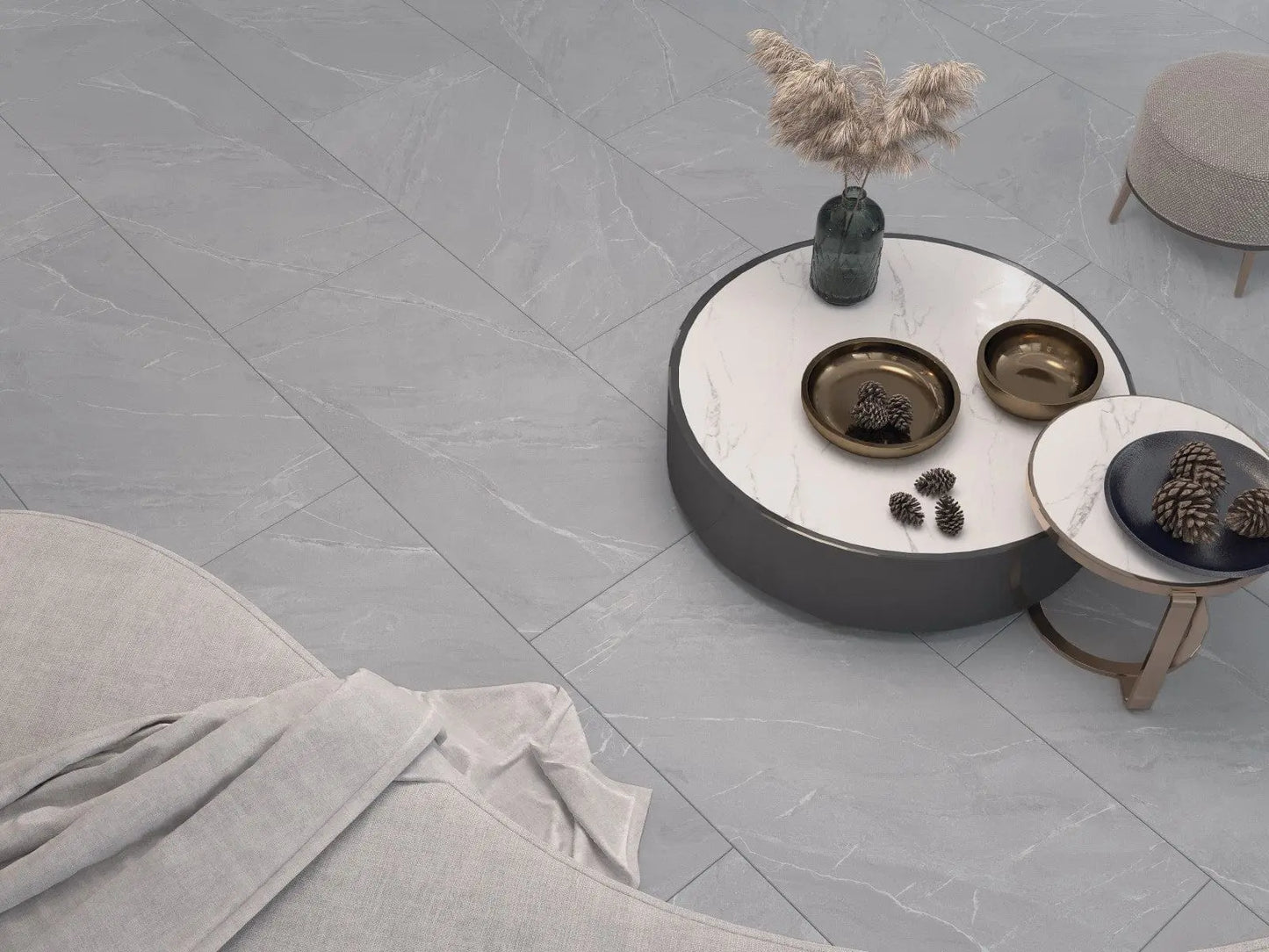 LAGUNA GRAPHITE 60x120 cm Matt Porcelain Tile from £27.99 sq.m Bien