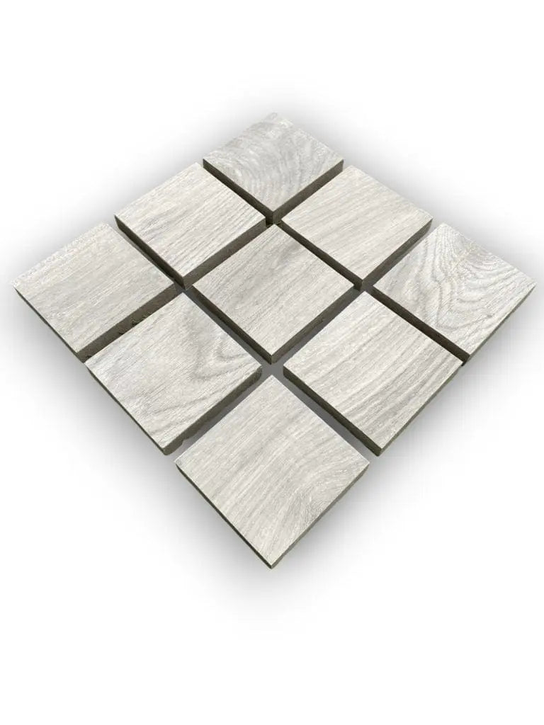 Anti Slip Jungle Wood Silver  100x100x20mm Outdoor Porcelain Paving (25 pieces set) Bien