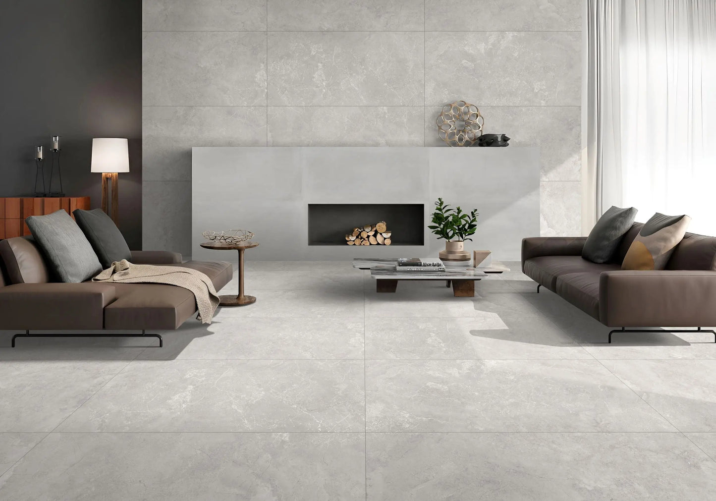 Aston Grey Carving 80x120 cm Matt Porcelain Tile £26.99 sq.m CANO