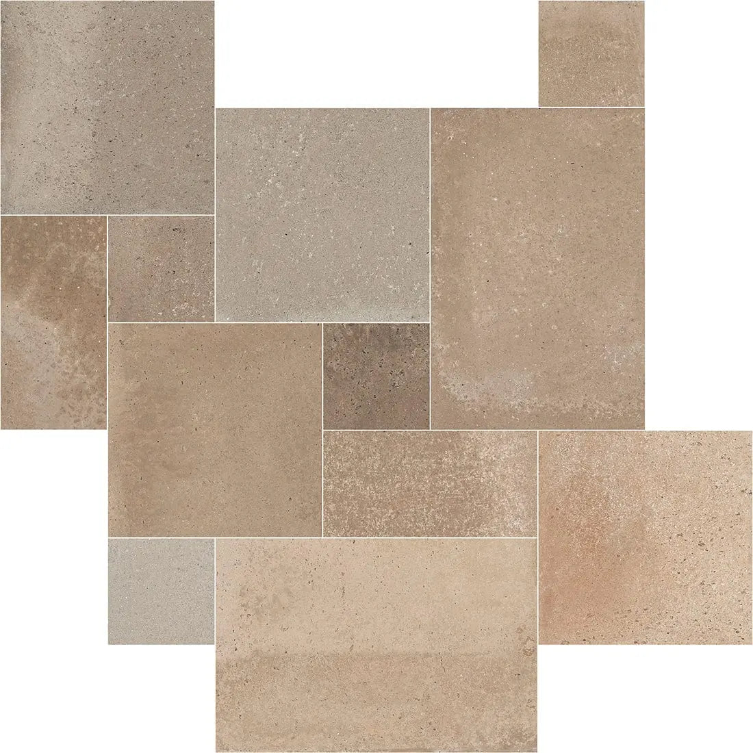 Ada Mixed Taupe Matt Porcelain Tiles Available in 3 colours DS