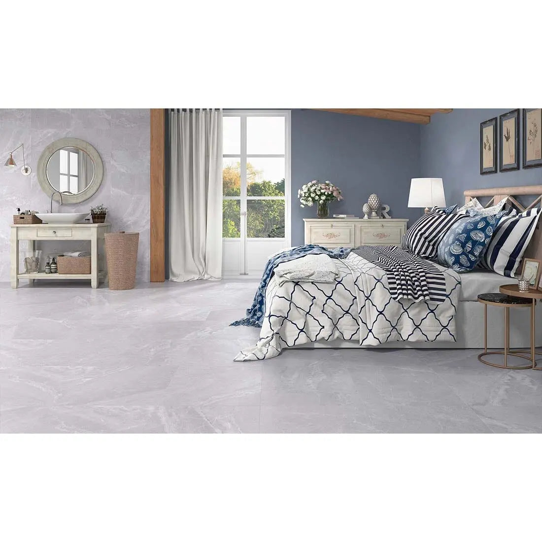 Alaba L.Grey Carving  30x60 cm Matt Porcelain Tile. from £19.99 sq.m DS