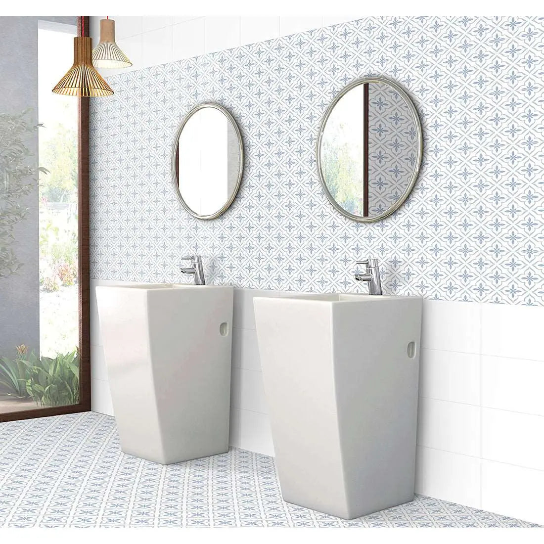 SPECIAL OFFER.  Cube Pattern 20x20  Matt Ceramic wall and floor Tile from ONLY £19.99 sq.m