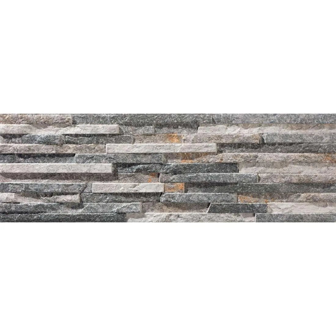 Behobia 17x52 Slate Effect Porcelain Wall Tiles Matt