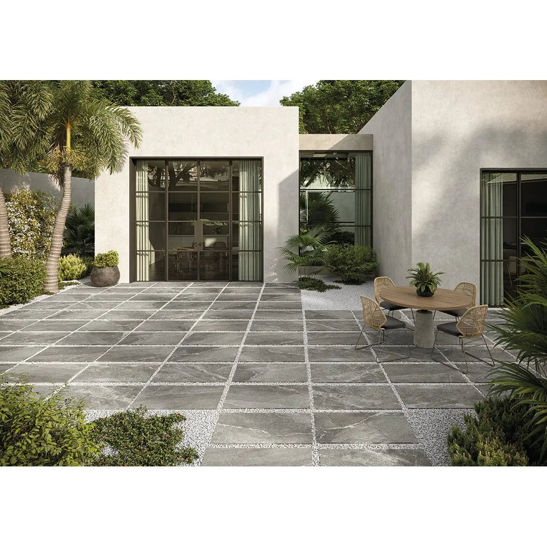 Padova Anthracite 600x900x20mm Outdoor Porcelain Paving £32 sq.m Ds