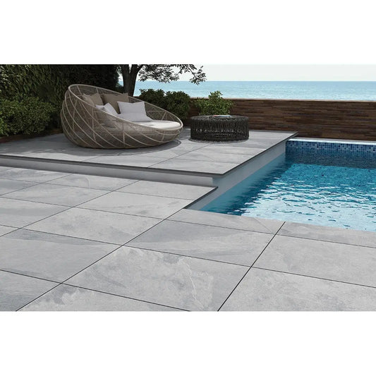 Palma Slate Grey 60x90x2 cm Outdoor Porcelain Paving £33.30 sq.m Ds