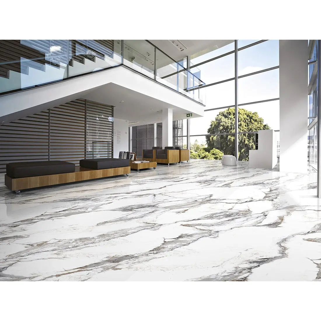 Carrara Borgh  60x120 cm Polished Porcelain Tile from £19.99 DS