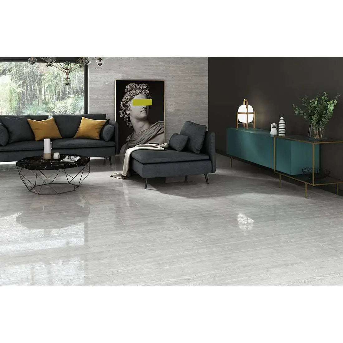 Candlewood wood effect 20 x 120 cm Porcelain Tile in Variety of colours