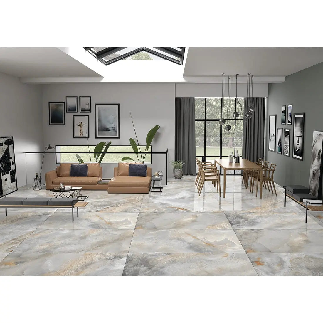 CORAL BEIGE 60x120 cm Semi Polished Porcelain Tile from £24.99 sq.m DS