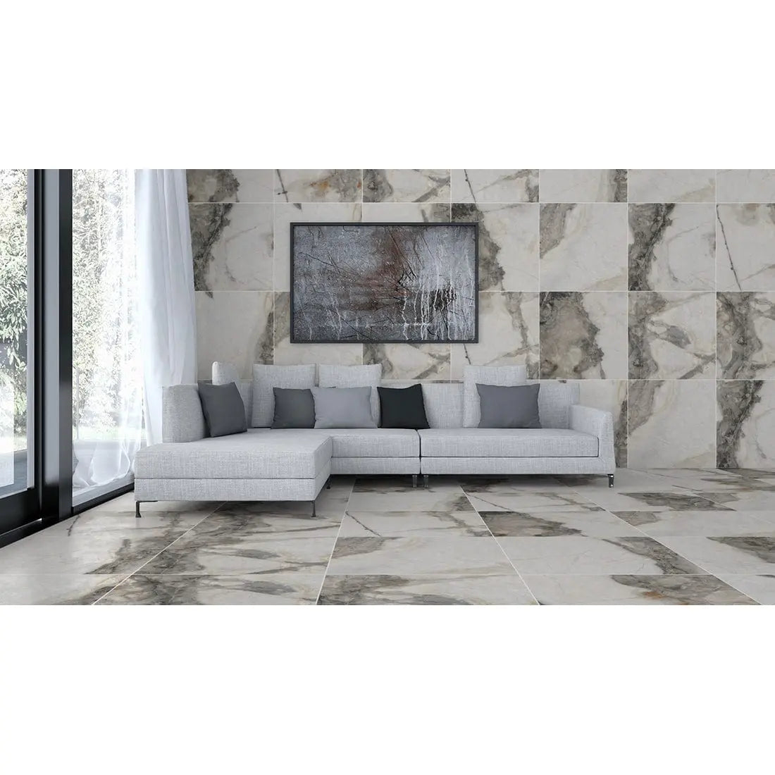 Dimor Grey 60x60 cm Matt Porcelain Tile from £22.95 sq.m DS