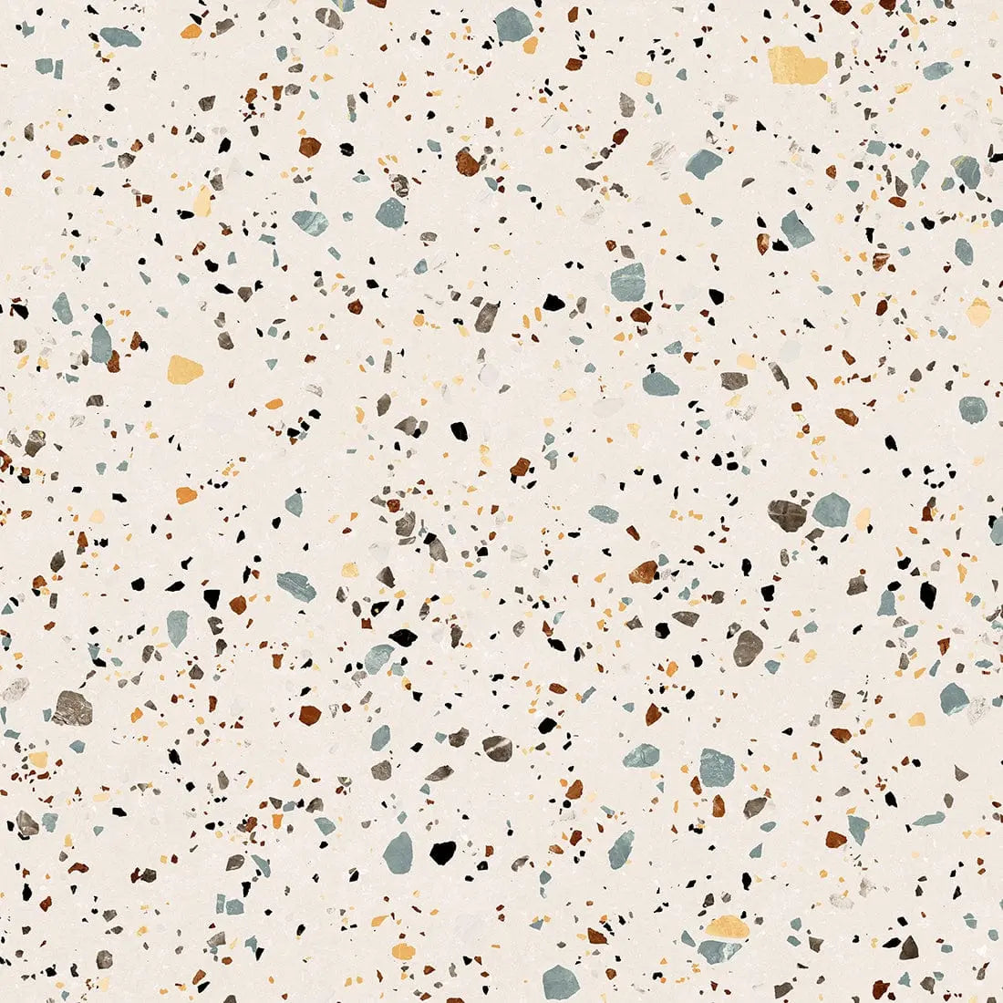 Terrazzo White 60x60 cm Matt Porcelain Tile from £24.99 sq.m DS