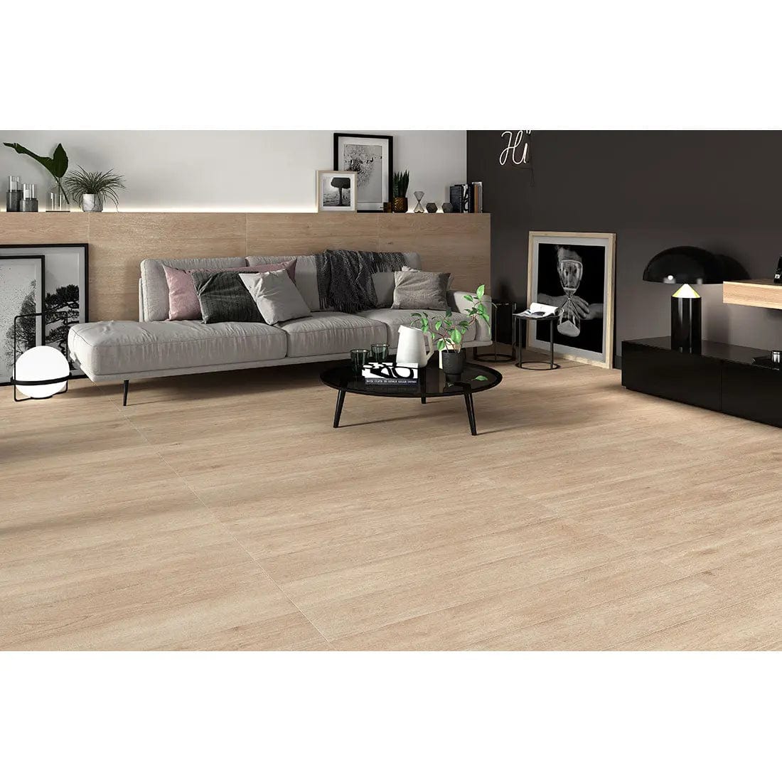 Sharpwood Roble ( Brown ) Semi polished 20x120 cm Porcelain Tile from £23.99 DS