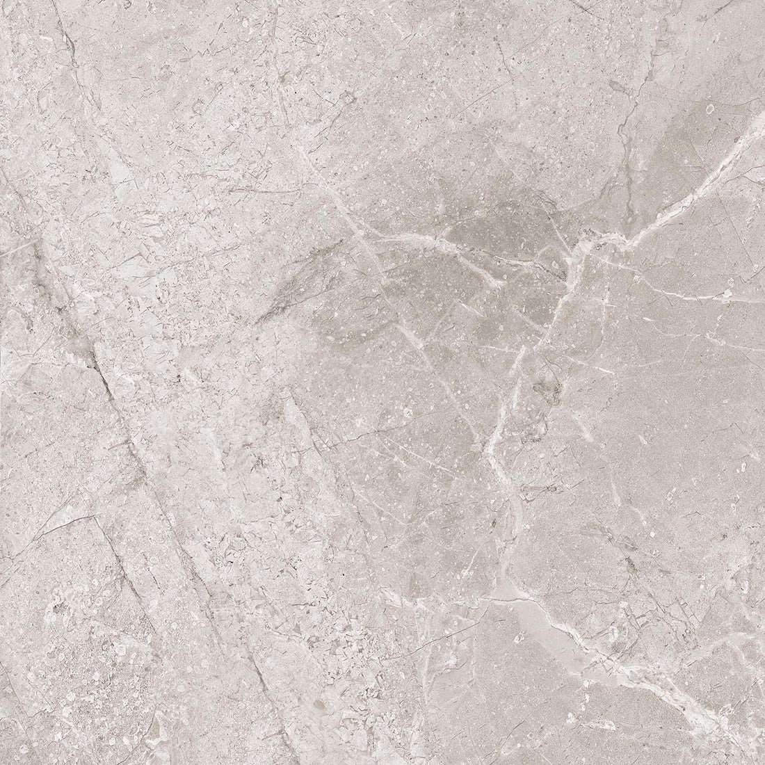 Jerico Grey Marble effect Polished Porcelain Tile