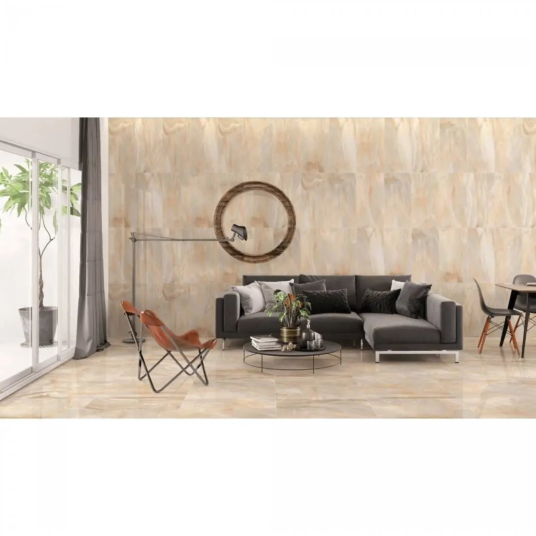 Onyx Gris 60x60 cm  Polished Porcelain Tiles from £19.99 sq.m DS