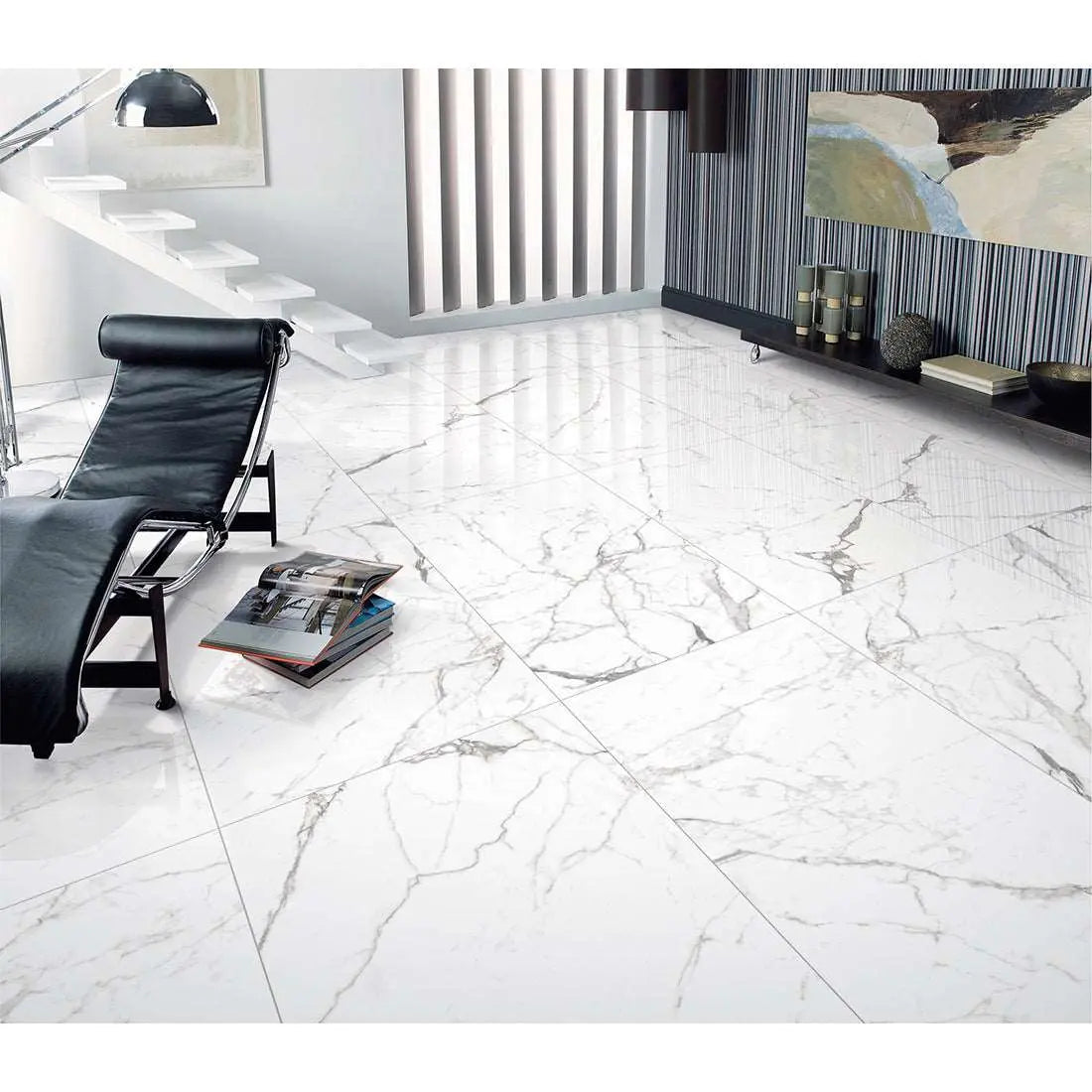 Superb Staturio Marble effect Porcelain Tile