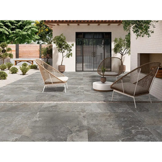 Slate Multicolour Grey 600x900x20mm Outdoor Porcelain Paving £34.00 sq.m Ds