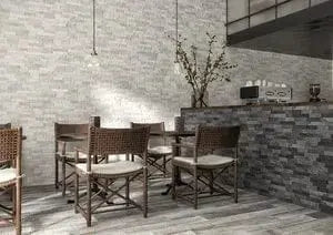 Splitface White 8x44.25 cm Porcelain Tile from £27.99 sq.m IMP