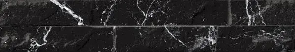 Splitface Marquina Marble  8x44.25 cm Porcelain Tile from £27.99 sq.m IMP