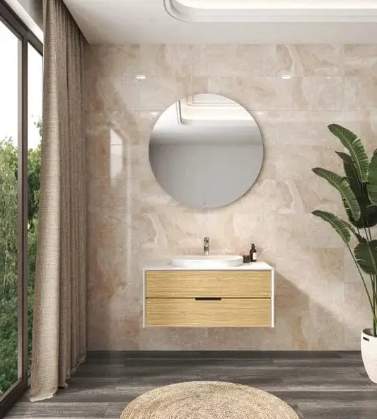 Rocky Beige Gloss 30x60 cm  Ceramic wall Tile. from £13.99 sq.m IMP