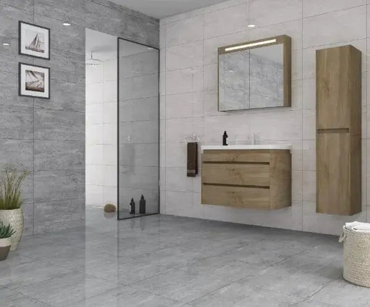 SAL Grey Ceramic wall tiles Tile 30x60 cm from £13.99 sq.m imp