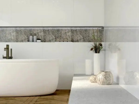 Ultra White Matt 30x60 cm  Ceramic wall Tile. from £13.99 sq.m IMP