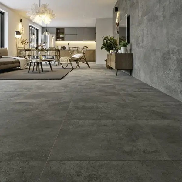 Anti Slip ( Slip stop) Lucky Grey 60x120 cm Matt Porcelain Tile from £24.99 sq.m Fur